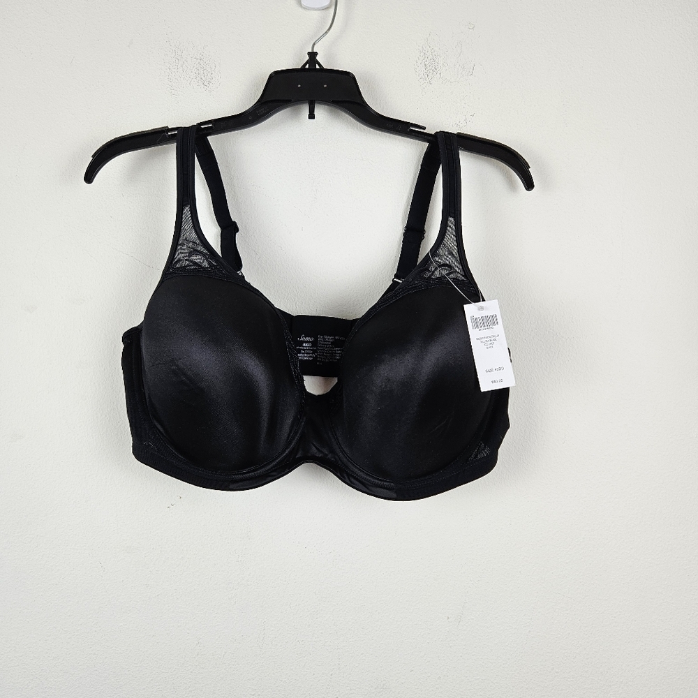 SOMA Breathe Beautifully Full Coverage FCC Lined Bra Black Size 40DD NWT